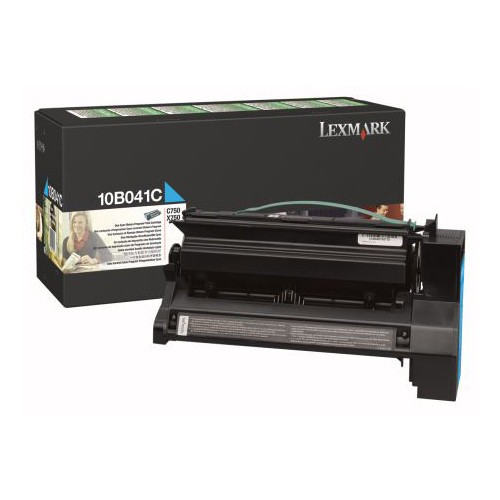 Lexmark 10B041C toner cyaan (origineel) 10B041C 034270 - 1