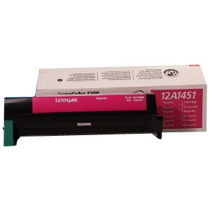 Lexmark 12A1451 toner magenta (origineel) 12A1451 034175 - 1