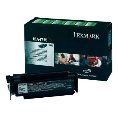 Lexmark 12A4715 toner zwart hoge capaciteit (origineel) 12A4715 034395 - 1