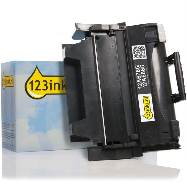 Lexmark 12A6765 / 12A6865 toner zwart (123inkt huismerk) 12A6865C 034228 - 1