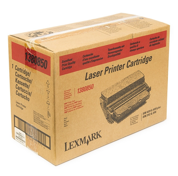 Lexmark 1380850 toner zwart (origineel) 1380850 034400 - 1