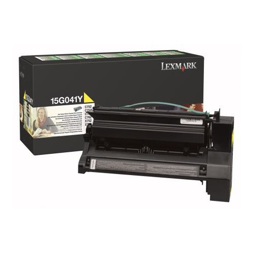 Lexmark 15G041Y toner geel (origineel) 15G041Y 034530 - 1