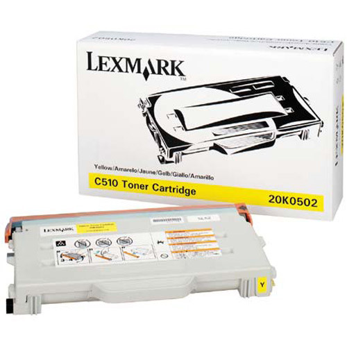 Lexmark 20K0502 toner geel (origineel) 20K0502 034415 - 1