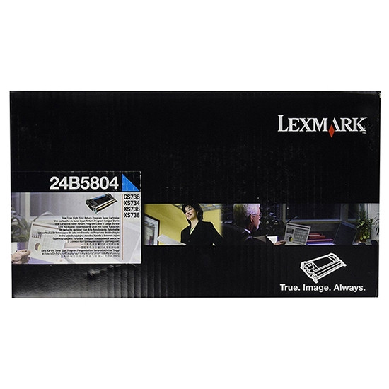 Lexmark 24B5804 toner cyaan (origineel) 24B5804 037428 - 1