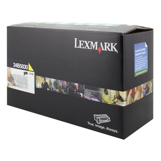Lexmark 24B5830 toner geel (origineel) 24B5830 037390 - 1