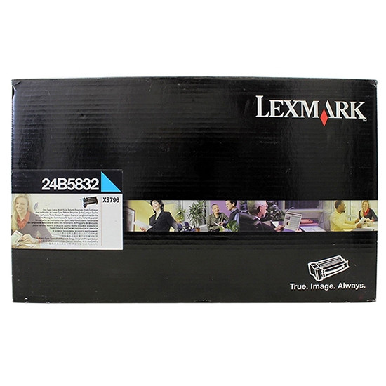 Lexmark 24B5832 toner cyaan (origineel) 24B5832 037408 - 1