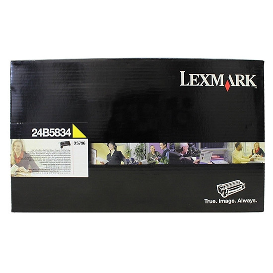 Lexmark 24B5834 toner geel (origineel) 24B5834 037412 - 1