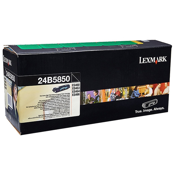 Lexmark 24B5850 toner zwart (origineel) 24B5850 037434 - 1