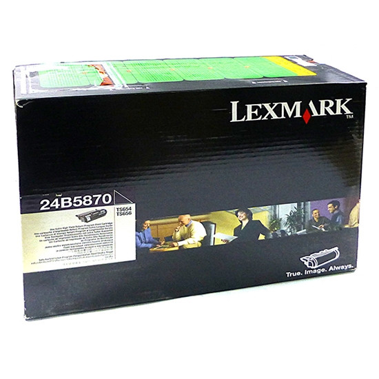 Lexmark 24B5870 toner zwart (origineel) 24B5870 037394 - 1