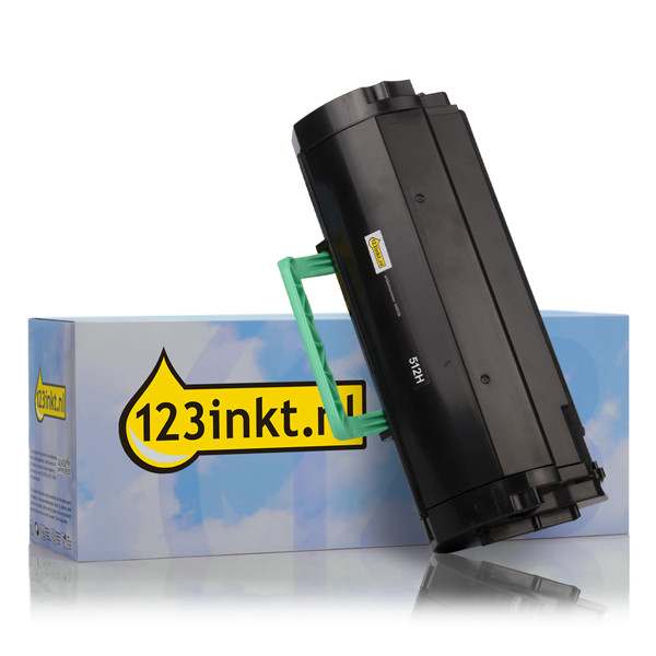 Lexmark 512H (51F2H00) toner zwart hoge capaciteit (123inkt huismerk) 51F2H00C 037549 - 1