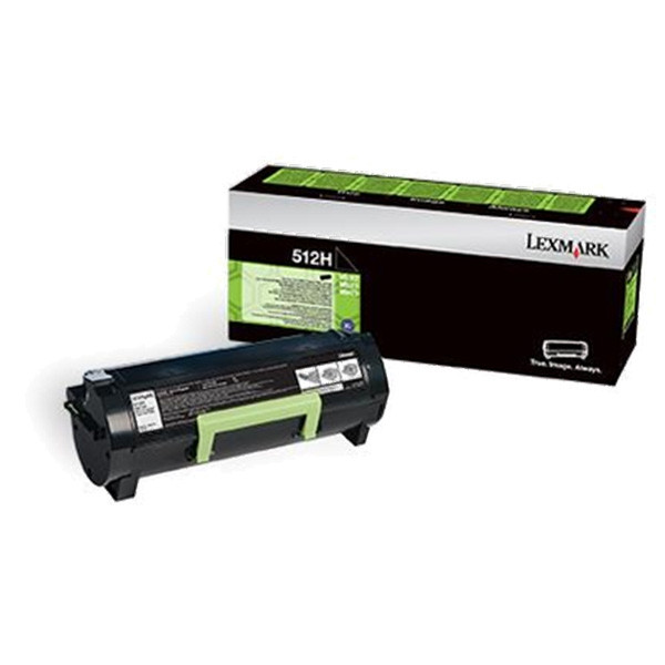 Lexmark 512H (51F2H00) toner zwart hoge capaciteit (origineel) 51F2H00 037548 - 1