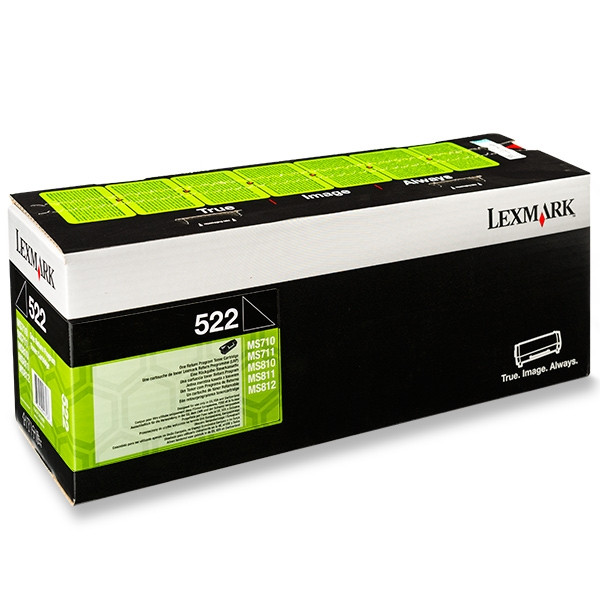 Lexmark 522 (52D2000) toner zwart (origineel) 52D2000 037318 - 1