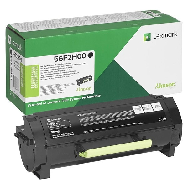 Lexmark 56F2H00 toner zwart hoge capaciteit (origineel) 56F2H00 037846 - 1