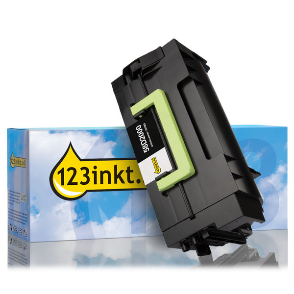 Lexmark 58D2000 toner zwart (123inkt huismerk) 58D2000C 037869 - 1