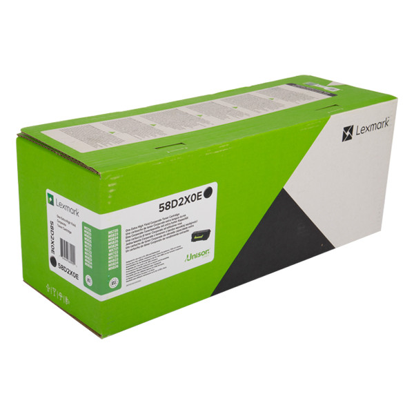 Lexmark 58D2X00 toner zwart extra hoge capaciteit (origineel) 58D2X00 037872 - 1