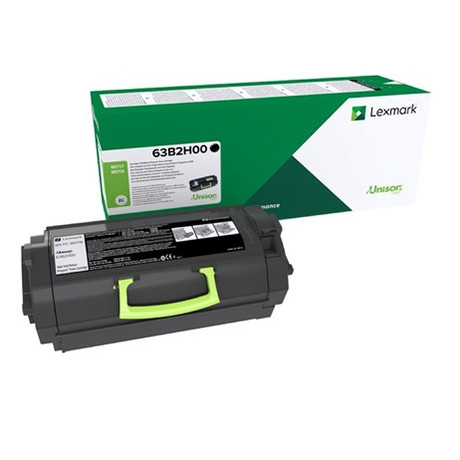 Lexmark 63B2H00 toner zwart hoge capaciteit (origineel) 63B2H00 037776 - 1