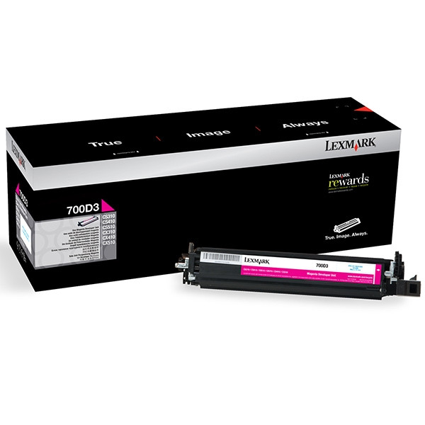 Lexmark 700D3 (70C0D30) developer magenta (origineel) 70C0D30 903124 - 1