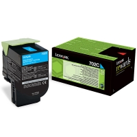 Lexmark 702C (70C20C0) toner cyaan (origineel) 70C20C0 037240