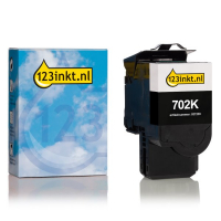 Lexmark 702K (70C20K0) toner zwart (123inkt huismerk) 70C20K0C 037239