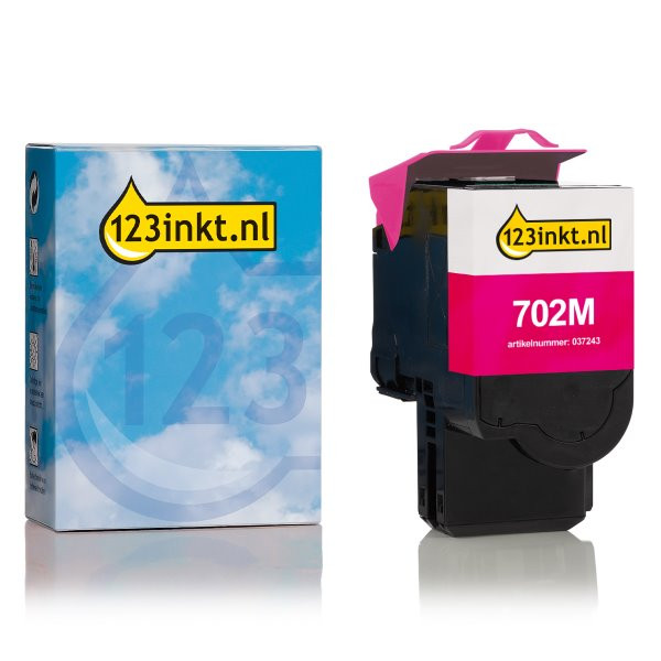 Lexmark 702M (70C20M0) toner magenta (123inkt huismerk) 70C20M0C 037243 - 1