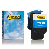 Lexmark 702XC (70C2XC0) toner cyaan extra hoge capaciteit (123inkt huismerk)