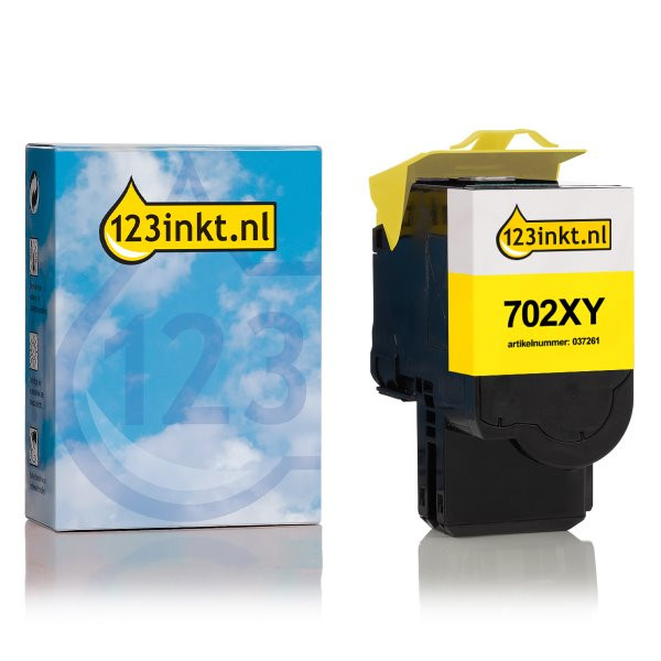 Lexmark 702XY (70C2XY0) toner geel extra hoge capaciteit (123inkt huismerk) 70C2XY0C 037261 - 1