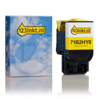 Lexmark 71B2HY0 toner geel hoge capaciteit (123inkt huismerk) 71B2HY0C 037755