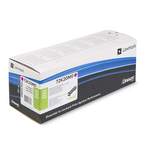 Lexmark 72K20M0 toner magenta (origineel) 72K20M0 037634 - 1