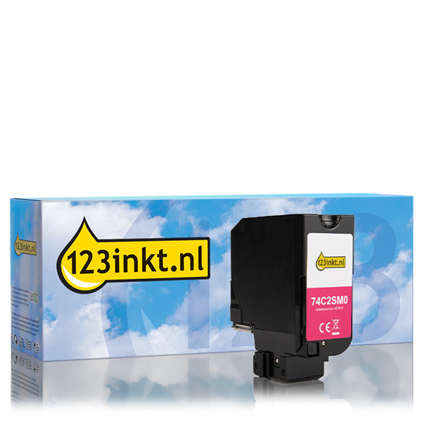 Lexmark 74C20M0 toner magenta (123inkt huismerk) 037609 - 1