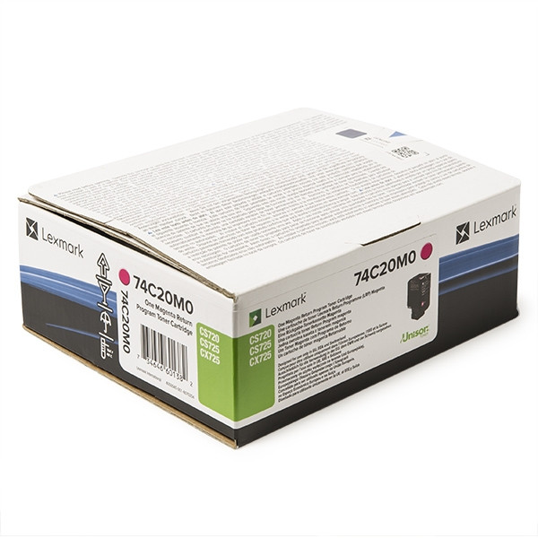 Lexmark 74C20M0 toner magenta (origineel) 74C20M0 904052 - 1