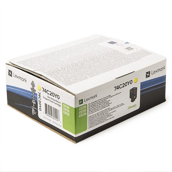 Lexmark 74C20Y0 toner geel (origineel) 74C20Y0 904053 - 1