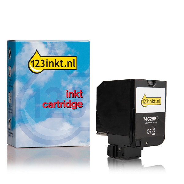 Lexmark 74C2SK0 toner zwart hoge capaciteit (123inkt huismerk) 74C2SK0C 037613 - 1