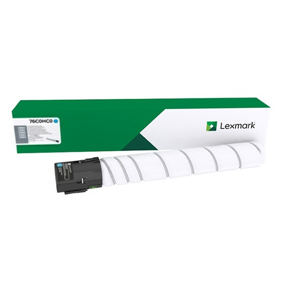 Lexmark 76C0HC0 toner cyaan hoge capaciteit (origineel) 76C0HC0 037822 - 1