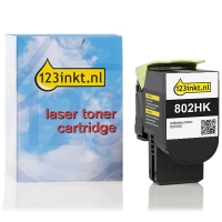 Lexmark 802HK (80C2HK0) toner zwart hoge capaciteit (123inkt huismerk) 80C2HK0C 037293