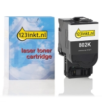 Lexmark 802K (80C20K0) toner zwart lage capaciteit (123inkt huismerk) 80C20K0C 037277