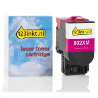 Lexmark 802XM (80C2XM0) toner magenta extra hoge capaciteit (123inkt huismerk) 80C2XM0C 037305