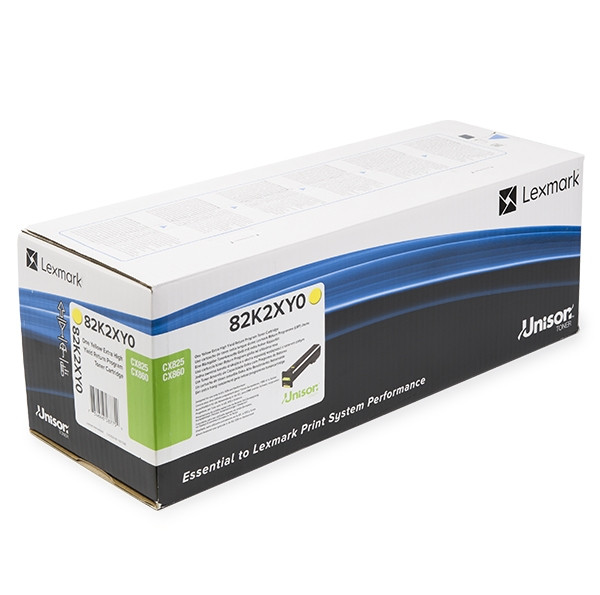 Lexmark 82K2XY0 toner geel extra hoge capaciteit (origineel) 82K2XY0 037656 - 1