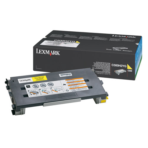 Lexmark C500H2YG toner geel hoge capaciteit (origineel) C500H2YG 034810 - 1