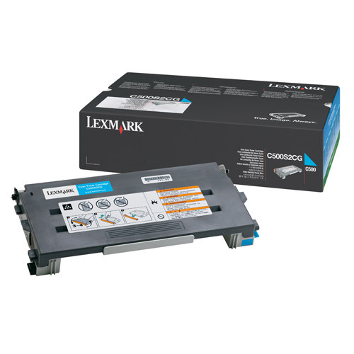 Lexmark C500S2CG toner cyaan (origineel) C500S2CG 034780 - 1