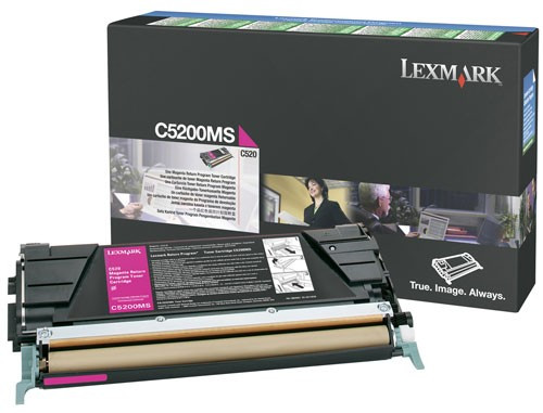 Lexmark C5200MS toner magenta (origineel) C5200MS 034945 - 1
