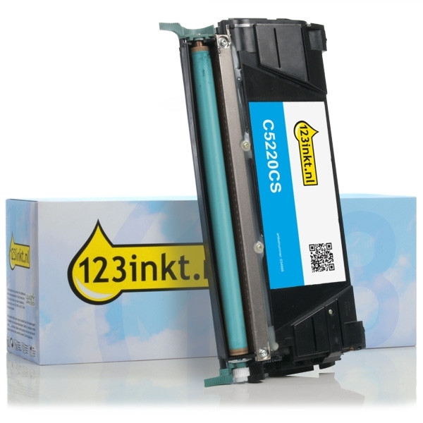 Lexmark C5220CS toner cyaan (123inkt huismerk) C5220CSC 034666 - 1