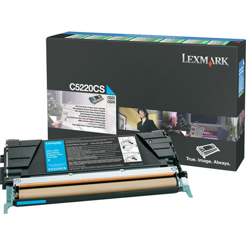 Lexmark C5220CS toner cyaan (origineel) C5220CS 034665 - 1