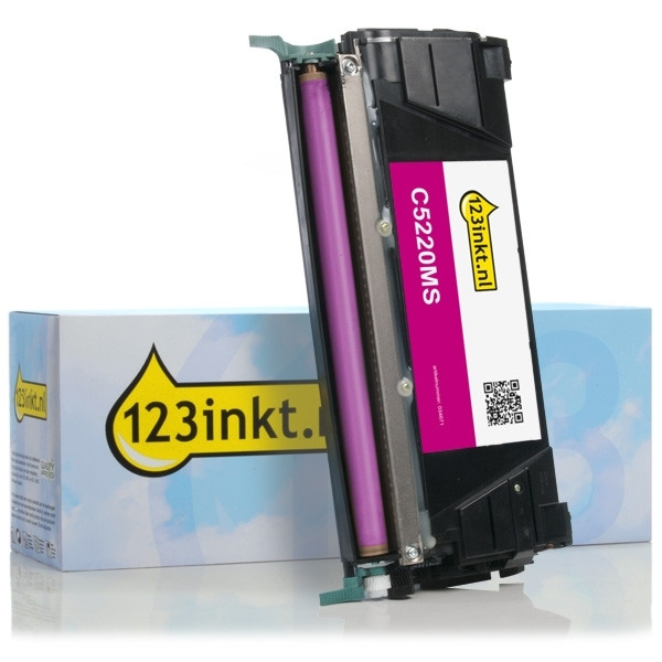 Lexmark C5220MS toner magenta (123inkt huismerk) C5220MSC 034671 - 1