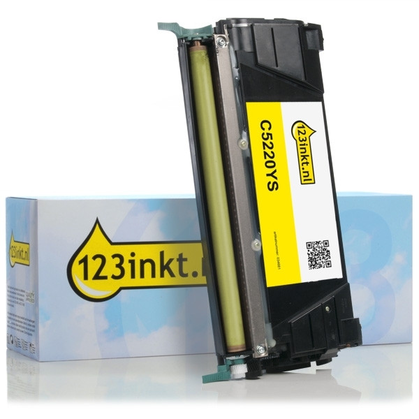 Lexmark C5220YS toner geel (123inkt huismerk) C5220YSC 034681 - 1