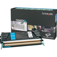 Lexmark C5240CH toner cyaan hoge capaciteit (origineel) C5240CH 034690