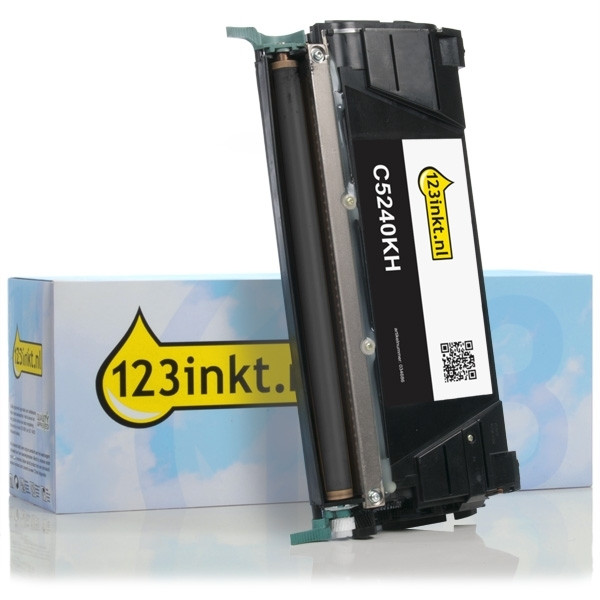 Lexmark C5240KH toner zwart hoge capaciteit (123inkt huismerk) C5240KHC 034686 - 1