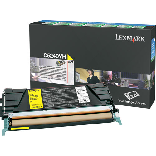Lexmark C5240YH toner geel hoge capaciteit (origineel) C5240YH 034700 - 1