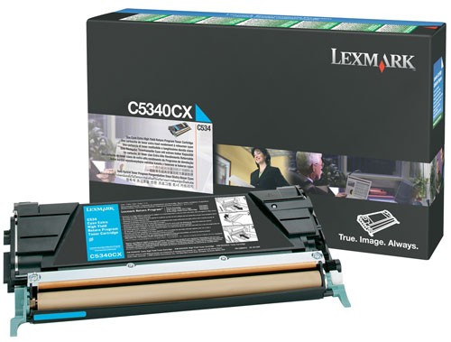 Lexmark C5340CX toner cyaan extra hoge capaciteit (origineel) C5340CX 034920 - 1