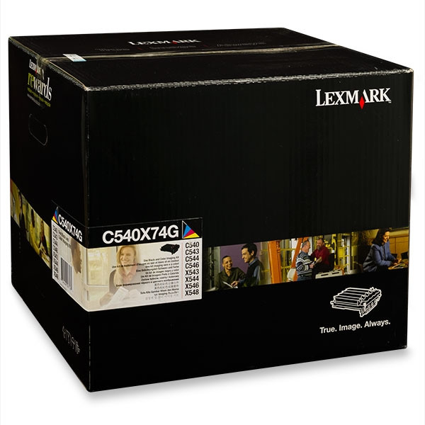 Lexmark C540X74G imaging unit zwart en kleur (origineel) 037036 - 1