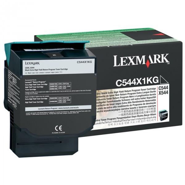 Lexmark C544X1KG toner zwart extra hoge capaciteit (origineel) C544X1KG 037008 - 1